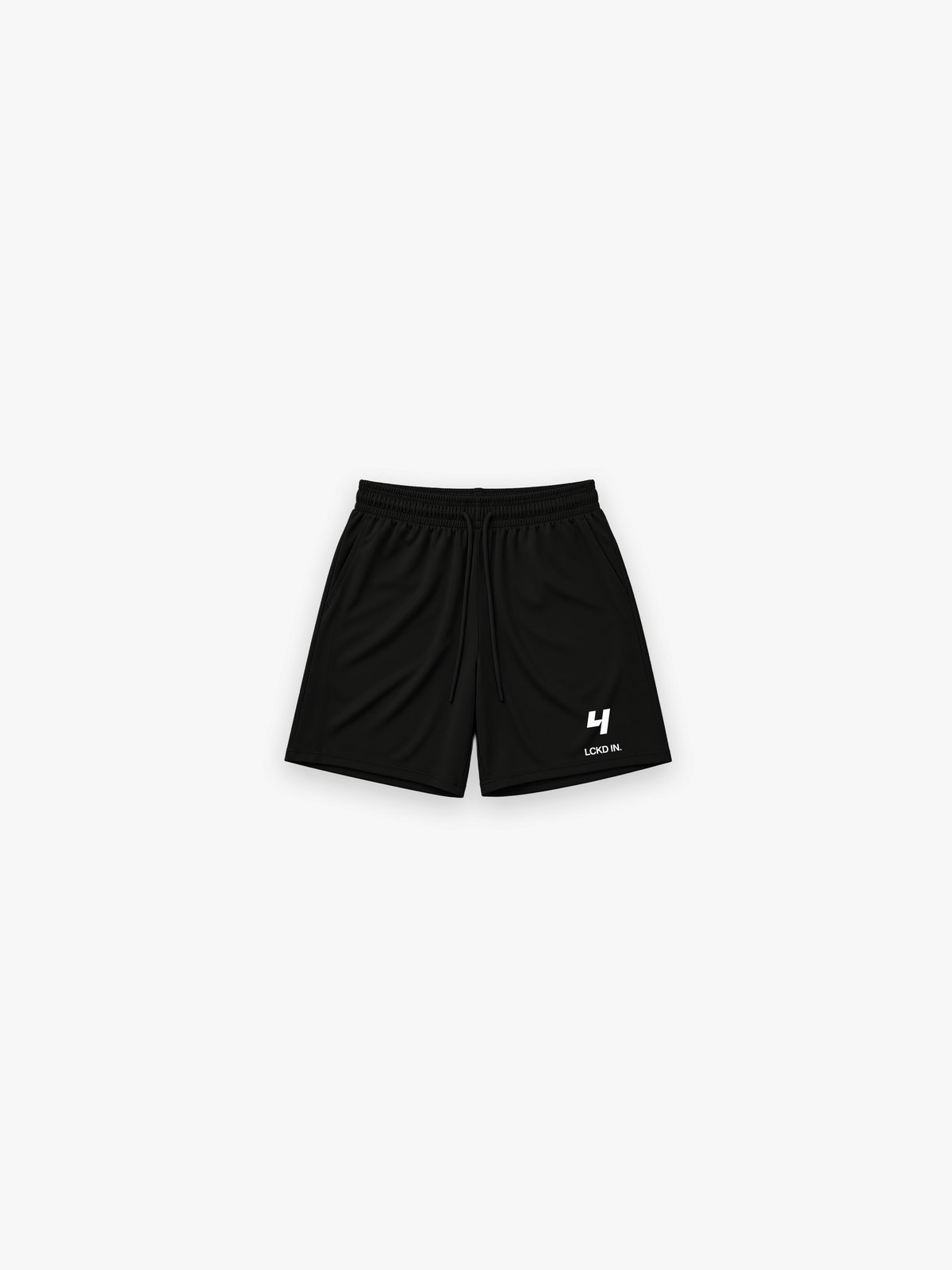 HERCXLES 2026: LCKD IN Drawstring Shorts - Black flat product image